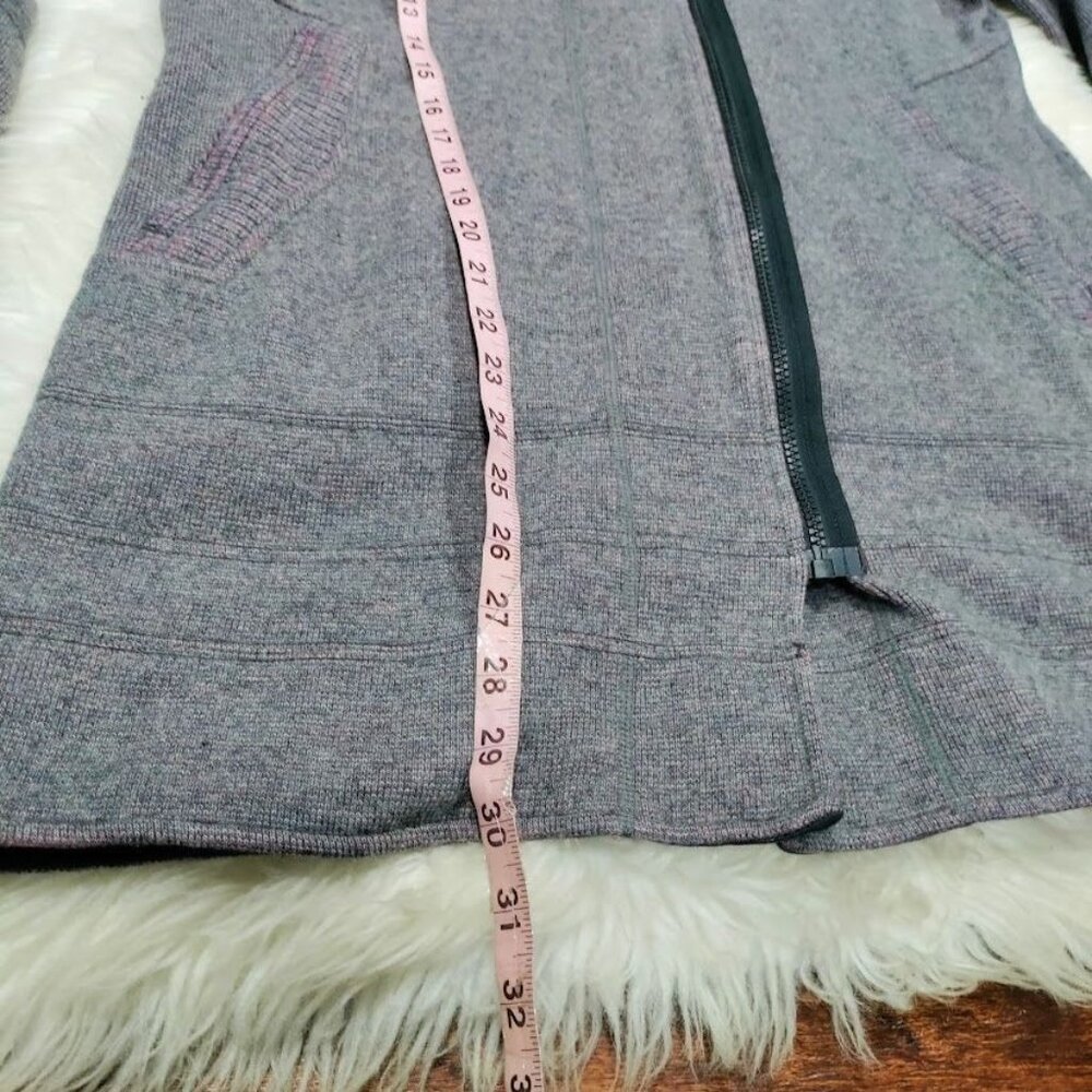 Title Nine Swacket Womens Size L Full Zip Tunic Sweater Jacket Gray Purple Pink - Picture 14 of 15